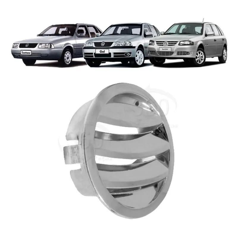 Difusor Saida Ar Painel Sup Gol G3 G4 Parati Saveiro Cromado