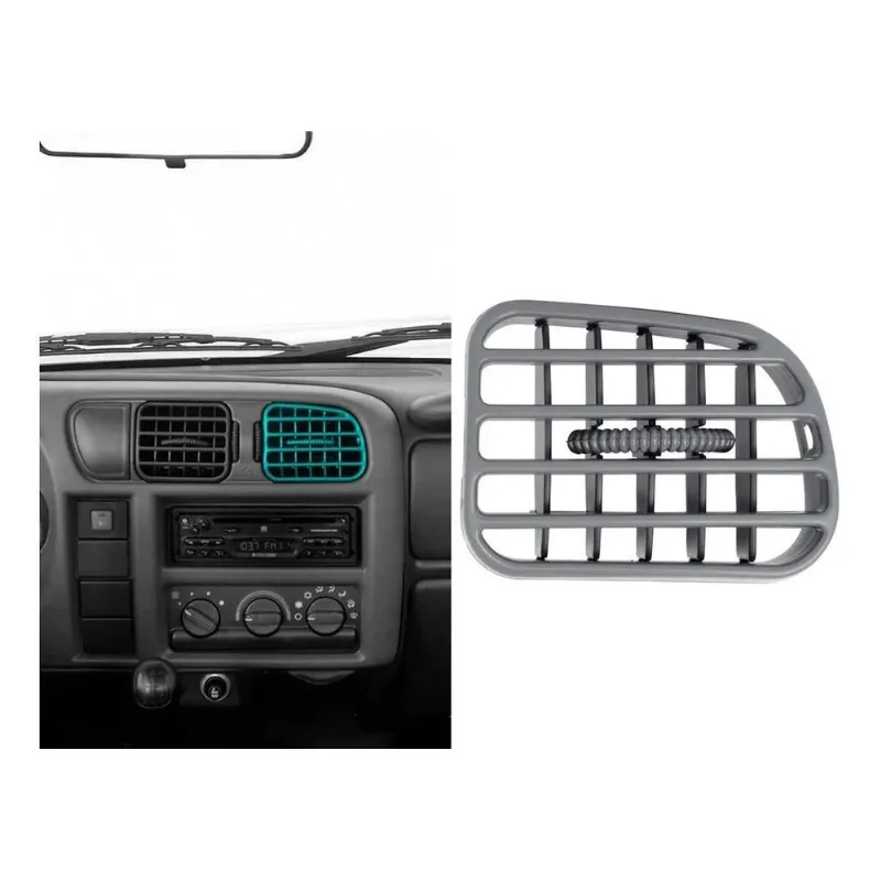 Difusor De Ar S10 Blazer 01 A 11 Cinza Central Ld Ap1028