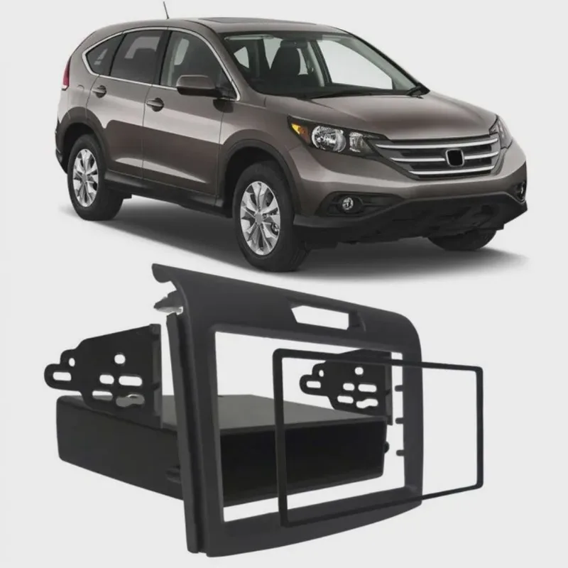 Moldura De Painel 2 Din Honda Crv 2012 2013 2014 2015 2016 Para cd dvd 2 Dins - Padrão Original
