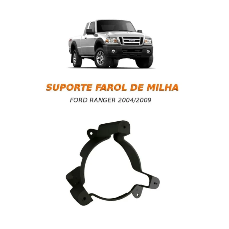 Suporte Farol De Milha Ranger 2004 Até 2009 Lado Esquerdo
