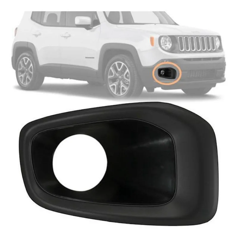 Moldura Farol Milha Renegade 2015/2018 Lado Direito Grafite