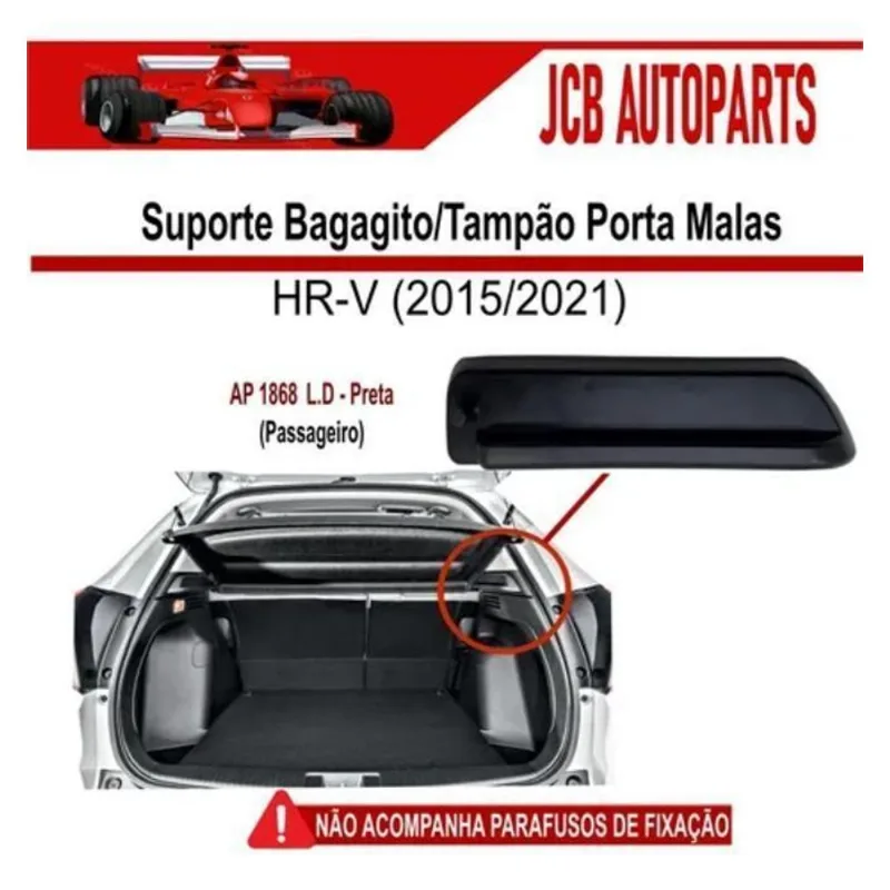 Suporte Base Tampão Bagagito Portamalas Hrv 2015/21 Dir Pto