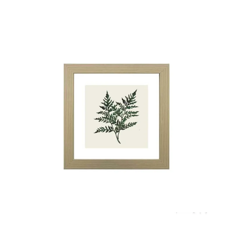 Quadro decorativo Green Leaf I 23x23cm zebrano Infinity - Infinity