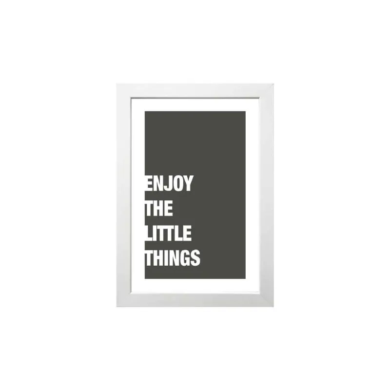 Quadro decorativo Little Things 23x33cm branco Infinity - Infinity