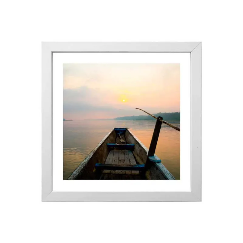 Quadro decorativo Tranquility II 33x33cm branco Infinity - Infinity