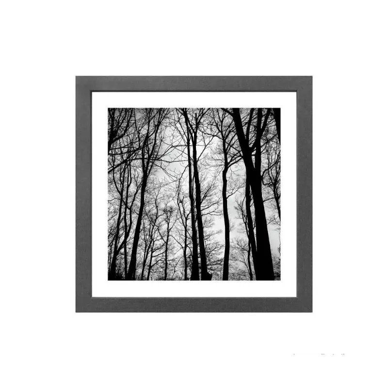Quadro decorativo Trees Black 33x33cm cinza Infinity - Infinity