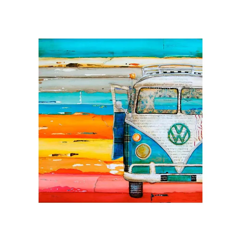 Placa decorativa Blue Kombi 20x20cm Infinity - Infinity