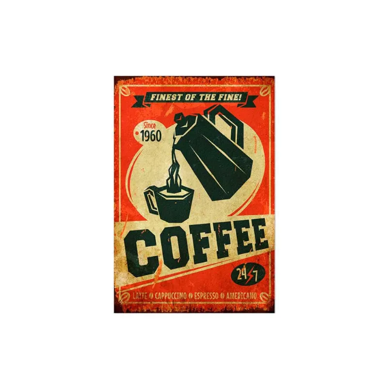 Placa decorativa Coffee II 20x30cm Infinity - Infinity