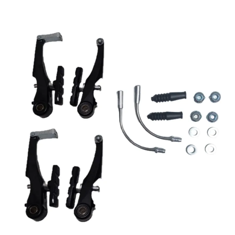 Freio v-brake aluminio 04 pcs orbital preto dianteiro E traseiro