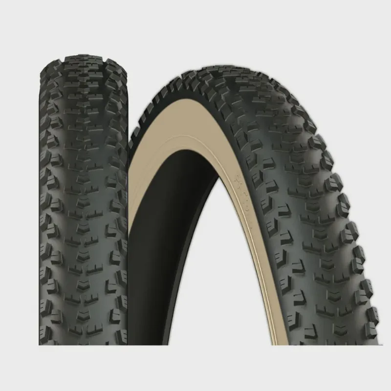 Pneu mtb Bicicleta Aro 29x2.10 Paco Tires Nomad - Preto Com Faixa Bege