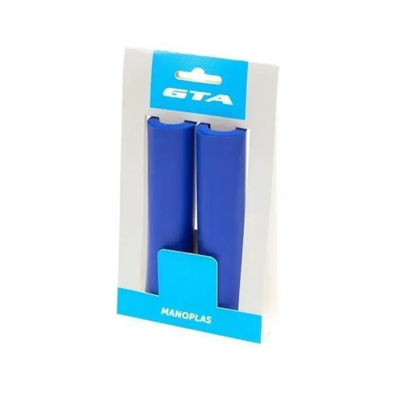 Manopla Punho Gta 135Mm Para Bicicleta Silicone Bike Azul