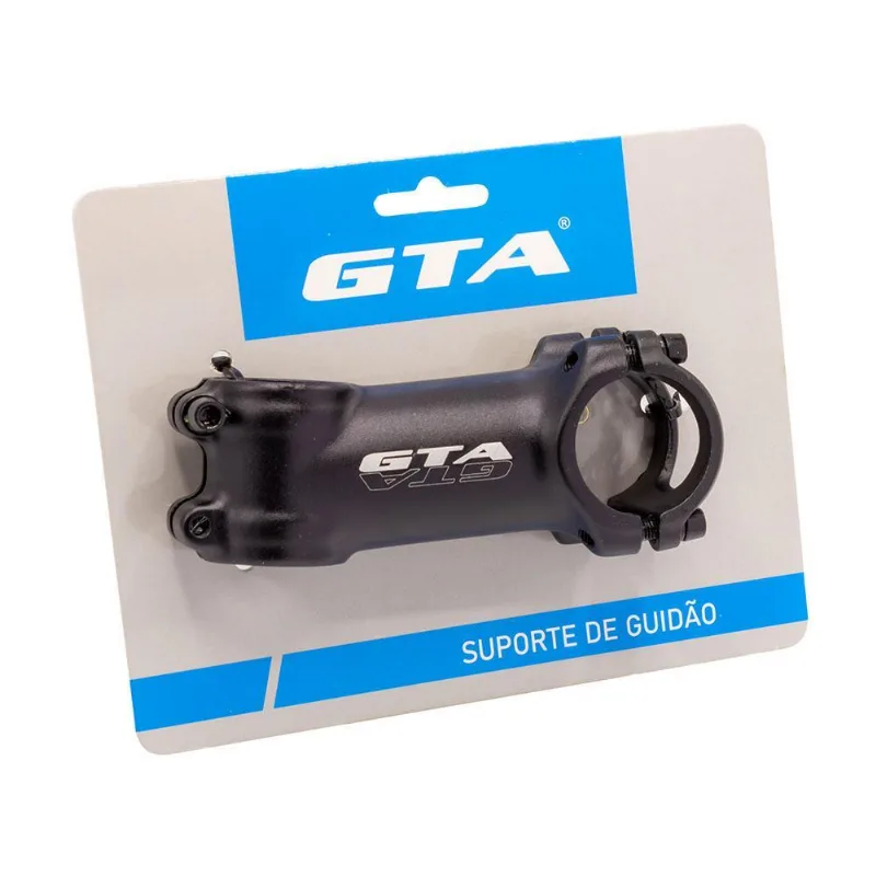 Suporte Guidão Alumínio 3d Forjado 80mm 7° Preto Gta