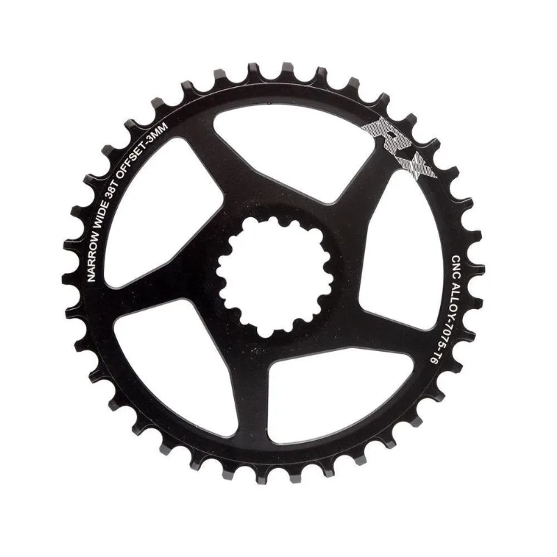 Coroa Single Gta 38d Direct Mount Off 3mm Narrow Wide Prata