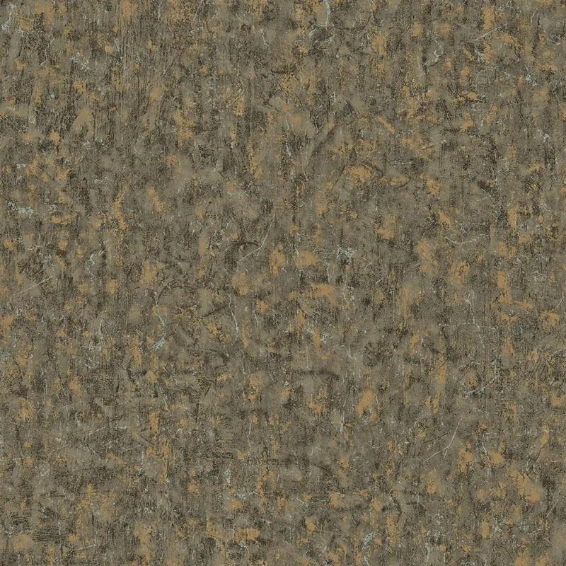 Papel De Parede Essencial - Ess1053 Textura Cinza/dourado - Rolo Fechado De 53cm X 10mts Ess1053 Edantex