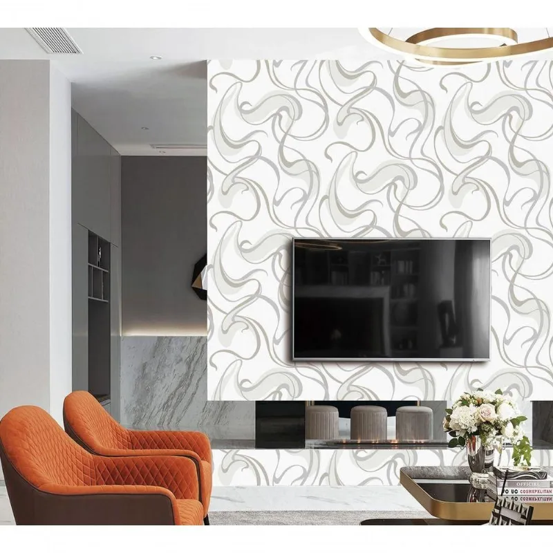 Papel De Parede Unique Ondas Têxtil Un5044