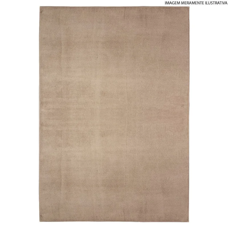 Tapete Edantex Carino 100x140cm Bege Escuro (MP)