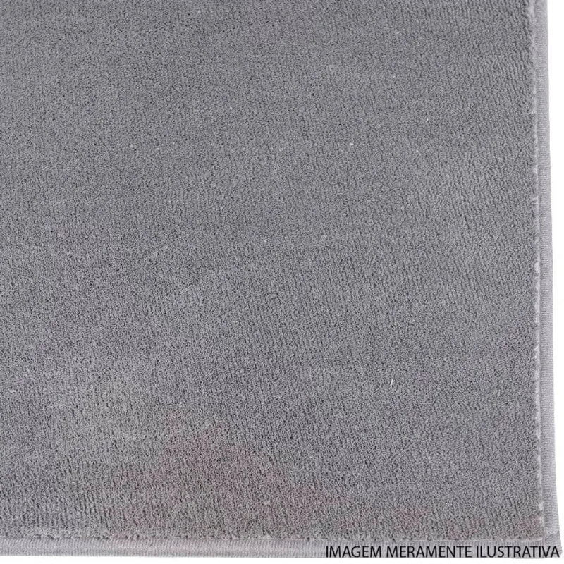 Tapete Edantex Carino 100x140cm Cinza (MP)