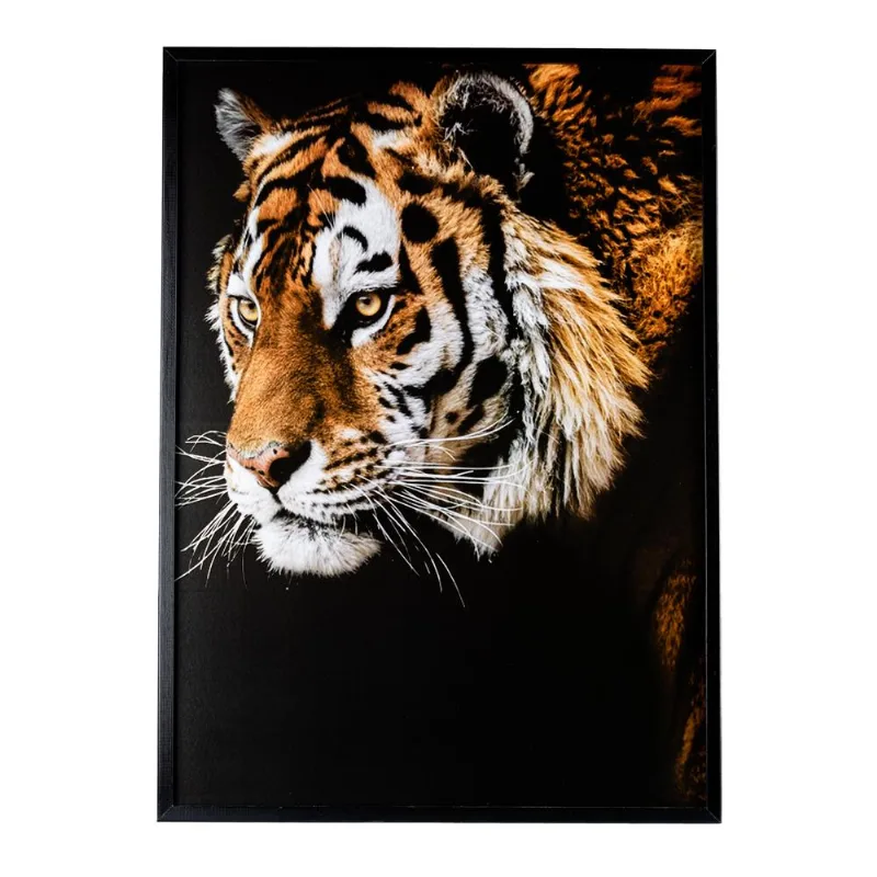 Quadro Decorativo 50x70 sem Vidro Tigre Art Frame - Art Frame