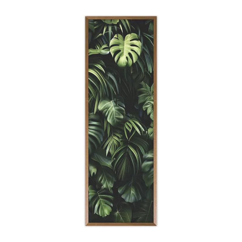 Quadro Canvas Folhagem 50x150 - Art Frame