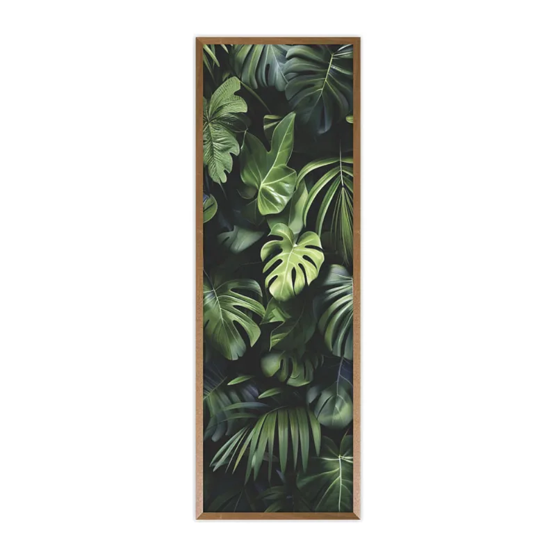 Quadro Canvas Folhagem 50x150 - Art Frame