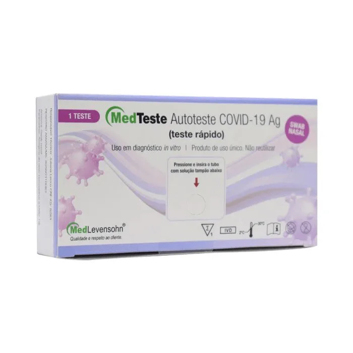 Teste Rápido Covid19 MedTest Autoteste 1 Unidade - MEDTEST - Teste Covid