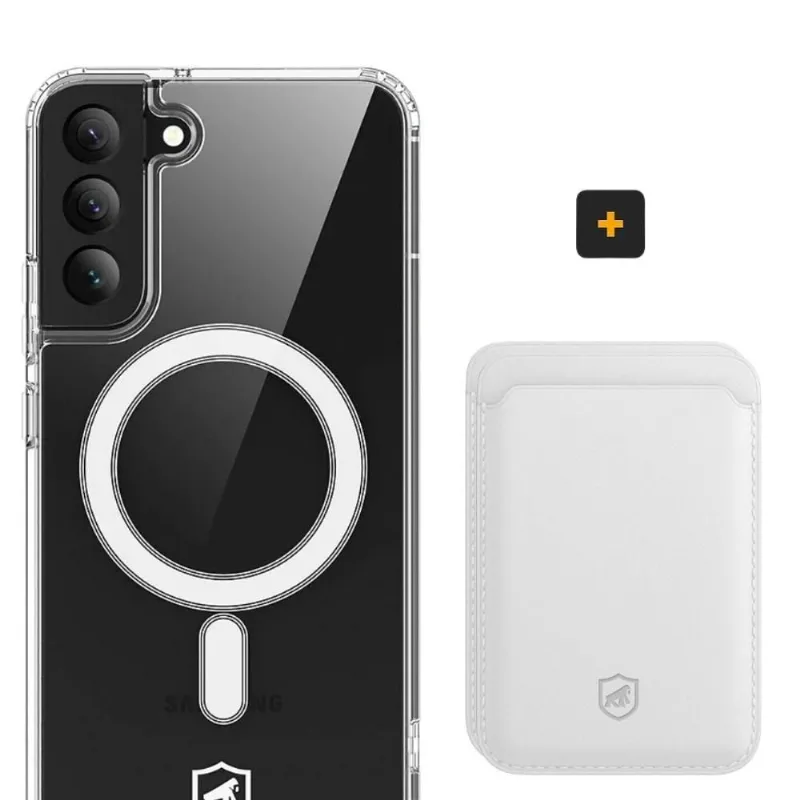 Kit Magsafe - Capa Case Capinha E Carteira Para Samsung Galaxy S22 - Gshield