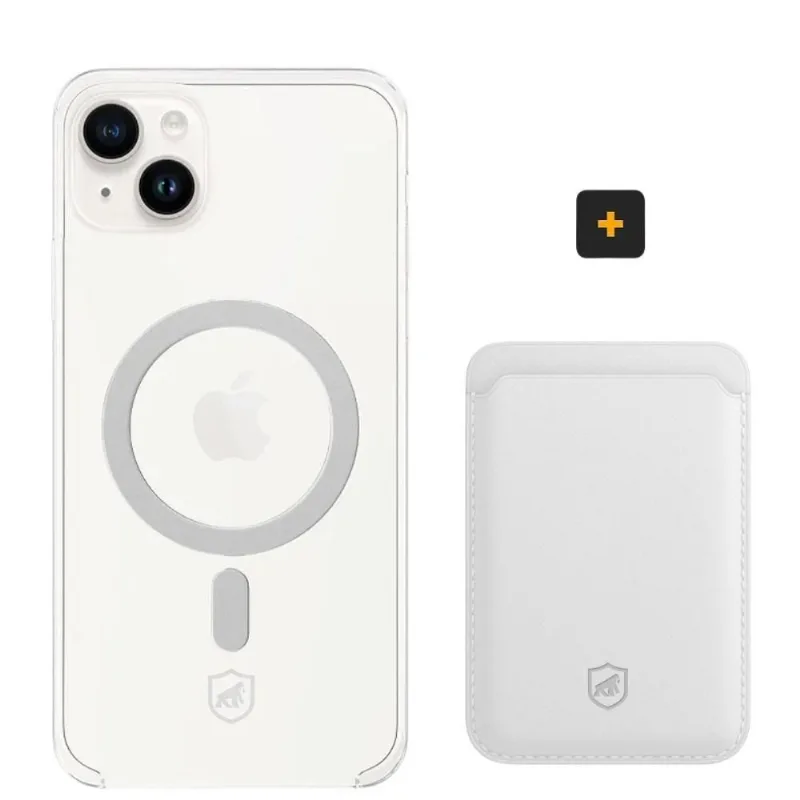 Kit Magsafe - Capa Case Capinha E Carteira Para Iphone 14 Plus - Gshield