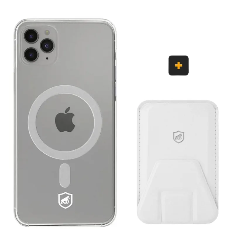 Kit Magsafe - Capa case capinha e Carteira com Kickstand para iPhone 11 Pro Max - Gshield - Gshield - Celular E Smartphone