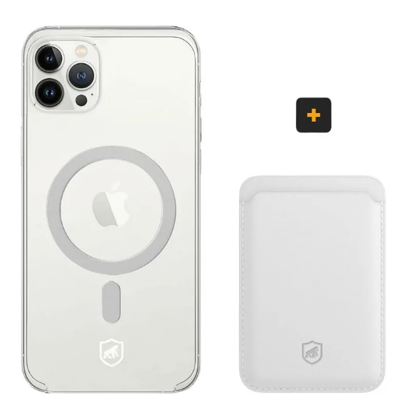 Kit Magsafe - Capa Case Capinha E Carteira Para Iphone 13 Pro Max - Gshield