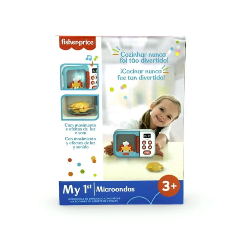 Meu Primeiro Kit - Microondas Com 2 Pecas KUBE TOYS COMERCIO E - Fisher Price - Papelaria