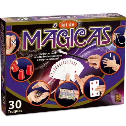 KIT DE MÁGICAS - 30 TRUQUES - GROW - LC - Brinquedos