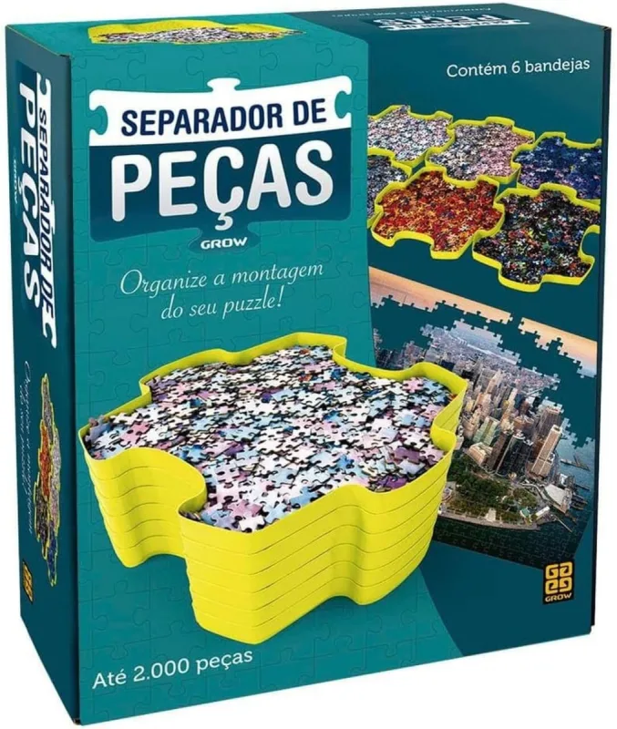 Separador De Quebra Cabeça Peças Puzzle Grow - 2530 - Grow - Brinquedos