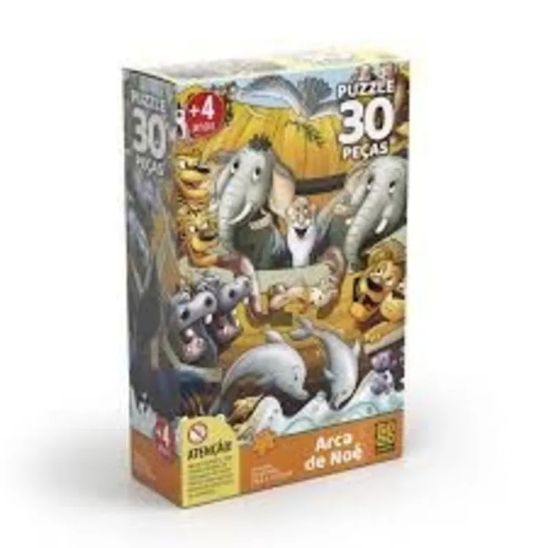 Quebra Cabeça Puzzle 30 Pçs Arca De Noe Grow- 2884