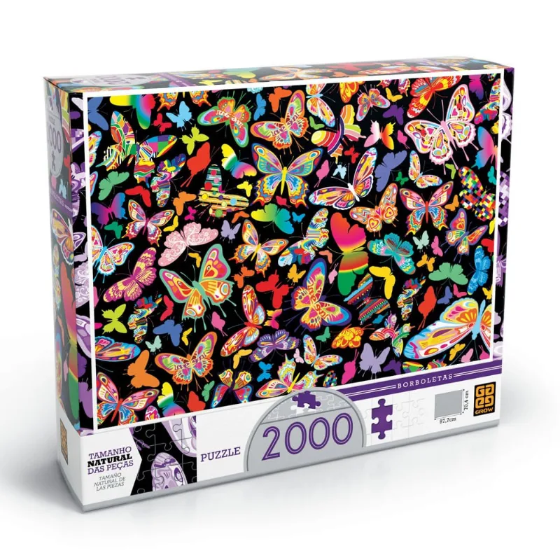 Quebra-Cabeça 2000 Peças - Borboletas