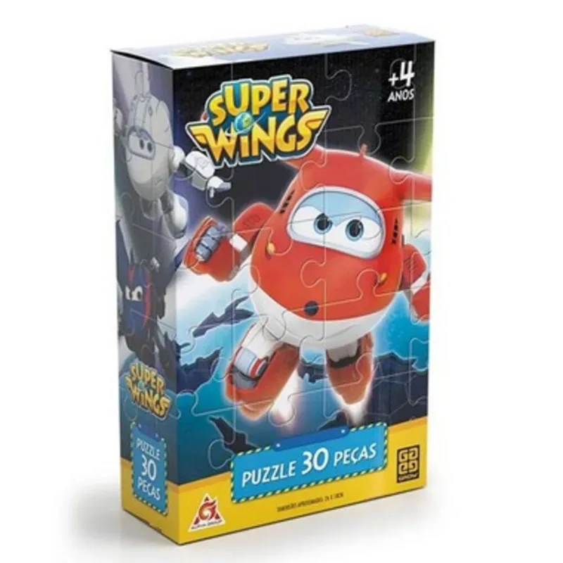 Quebra Cabeça Puzzle 30 Pçs Super Wings Grow- 3324
