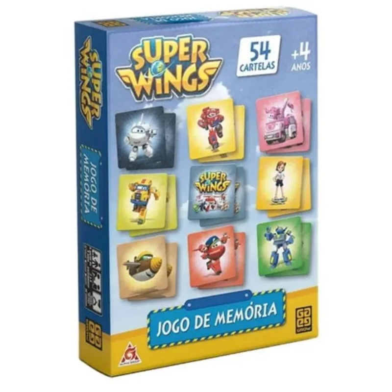 Jogo da Memória 27 Peças - Grow - SUPER WINGS