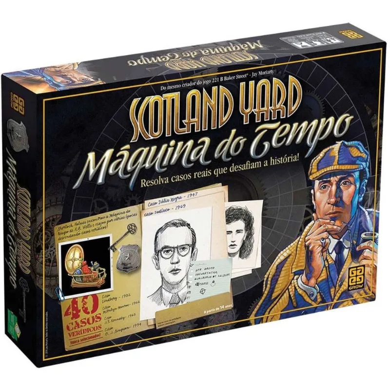 JOGO SCOTLAND YARD MAQUINA DO TEMPO GROW- 3330
