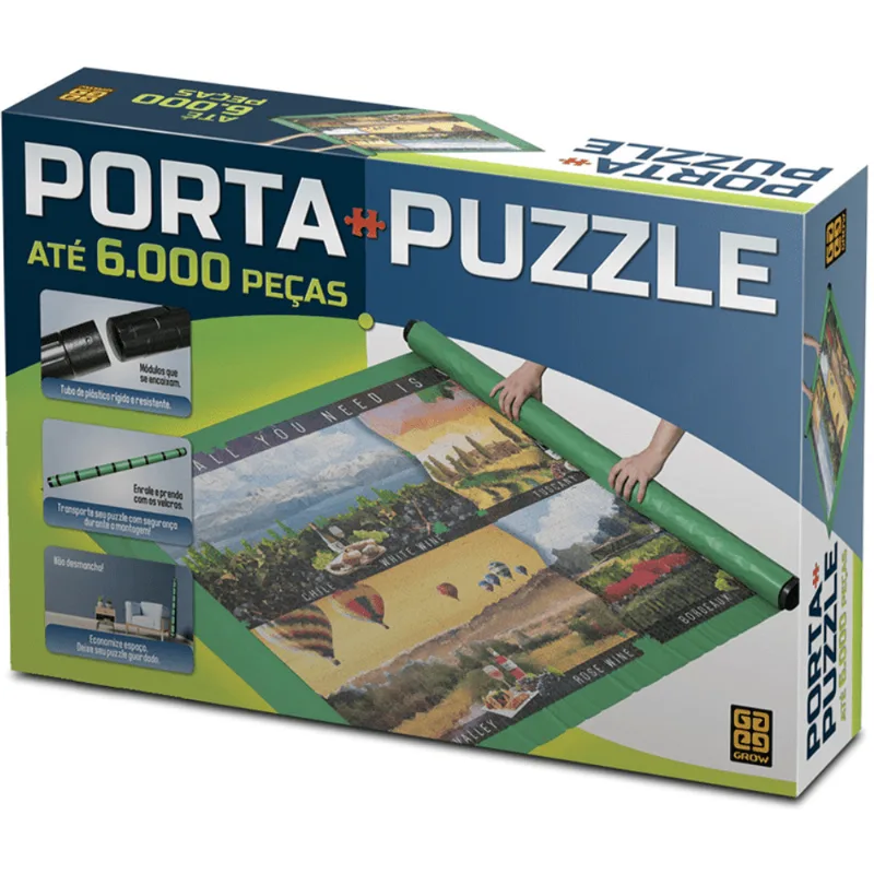 Porta Quebra Cabeça Puzzle De Até 6000 Peças - Grow 3399