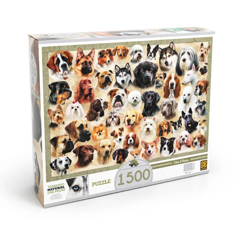 Quebra-Cabeça 1500 Peças - Cães & Raças