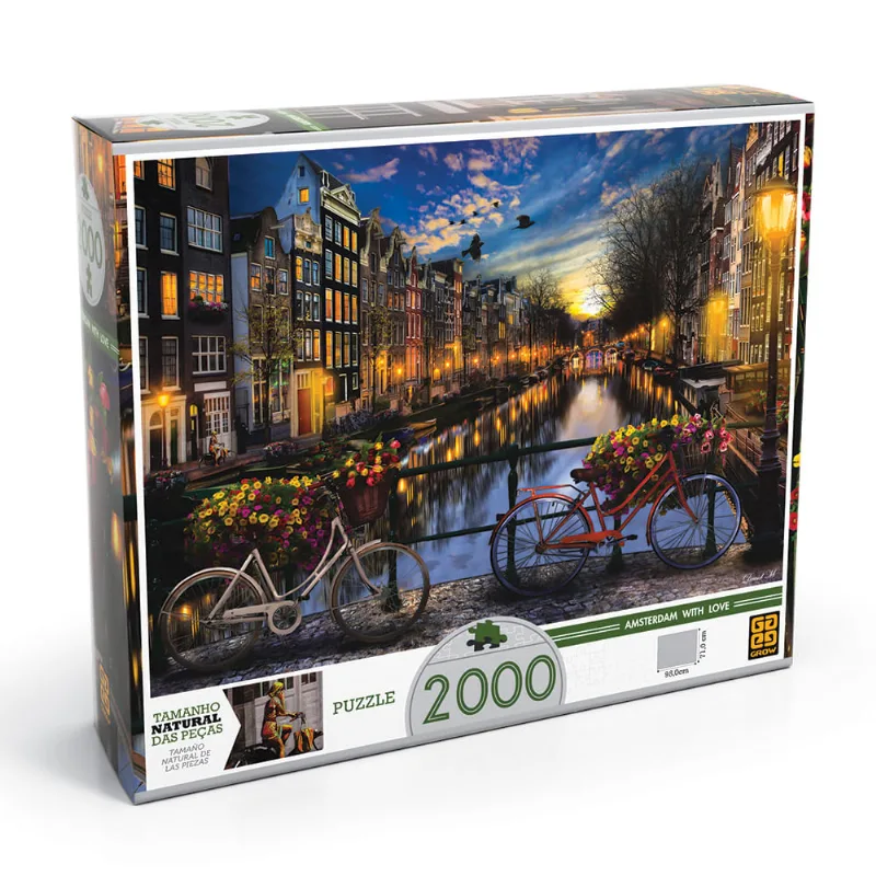 Quebra-Cabeça 2000 Peças - Verão em Amsterdã