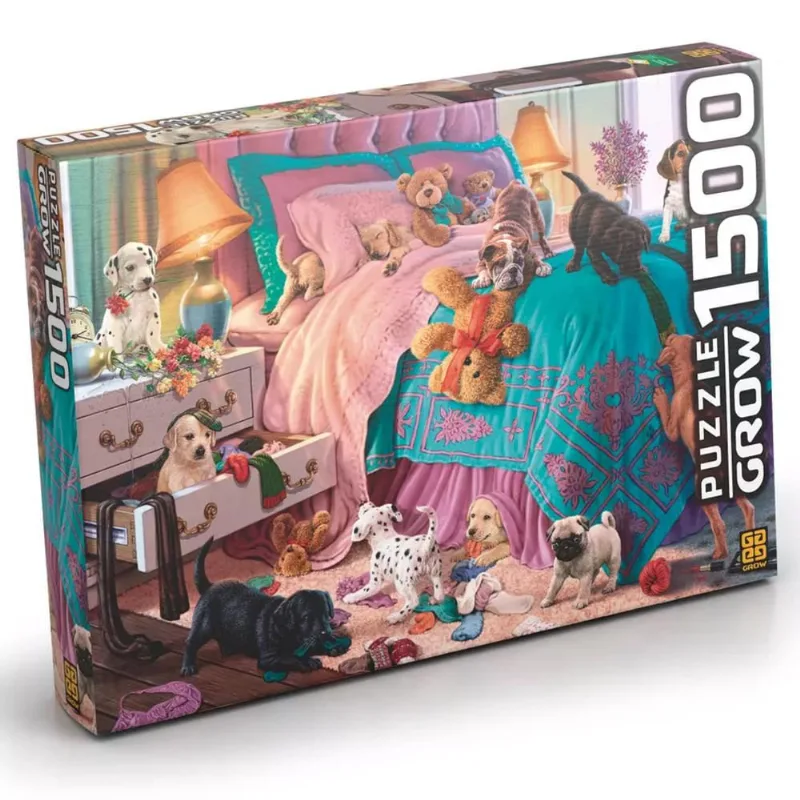 Puzzle Grow Filhotes em Ação 1500 Peças 121210