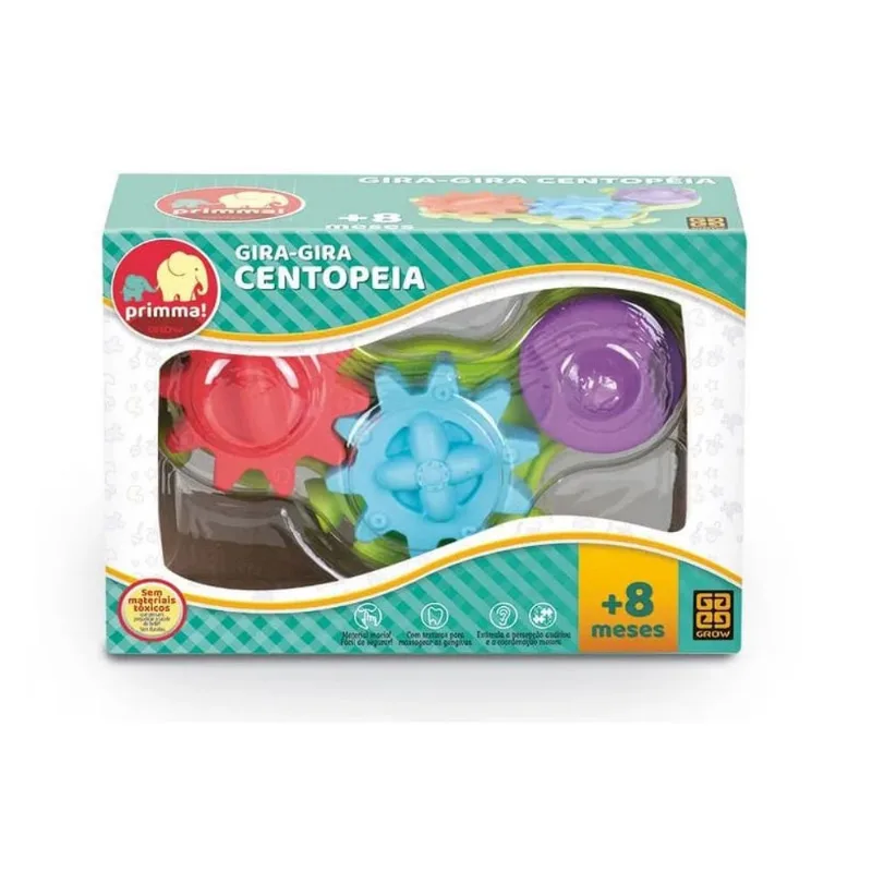Brinquedo Mordedor Gira Gira Centopéia - Grow 03484