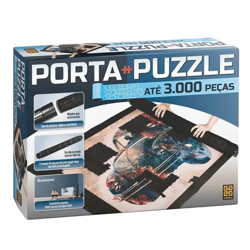 Porta Puzzle Quebra-Cabeça Até 3000 Peças - LC - Brinquedos