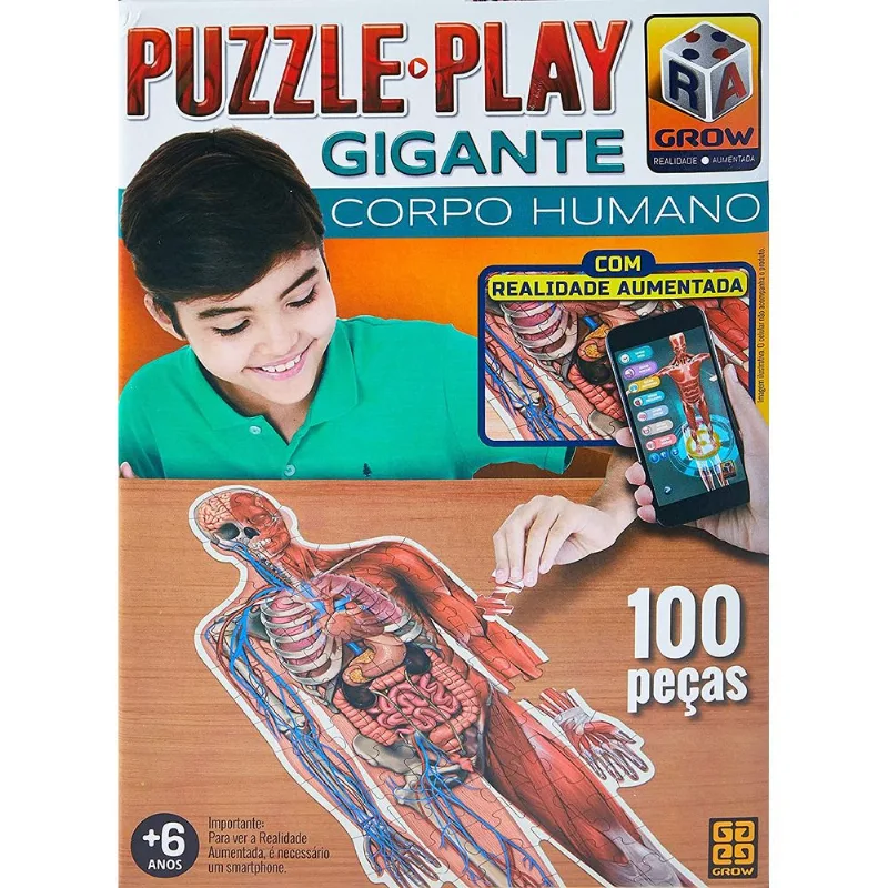 PUZZLE PLAY GIGANTE - CORPO HUMANO GROW