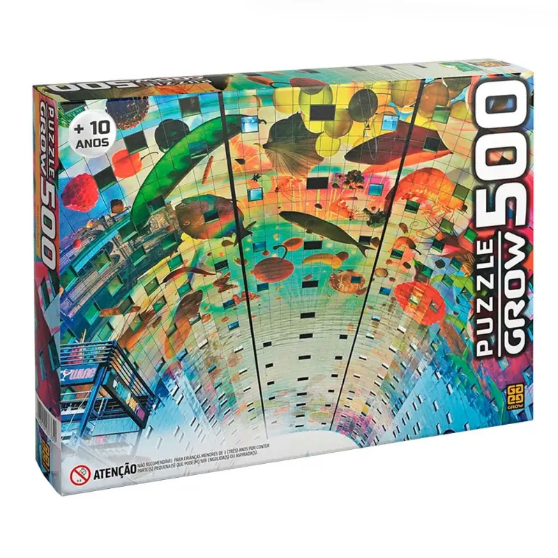 Quebra-Cabeça - 500 Peças - Rotterdam - Grow