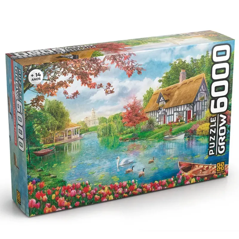 Quebra-Cabeça - 6000 Peças - Recanto das Flores - Grow