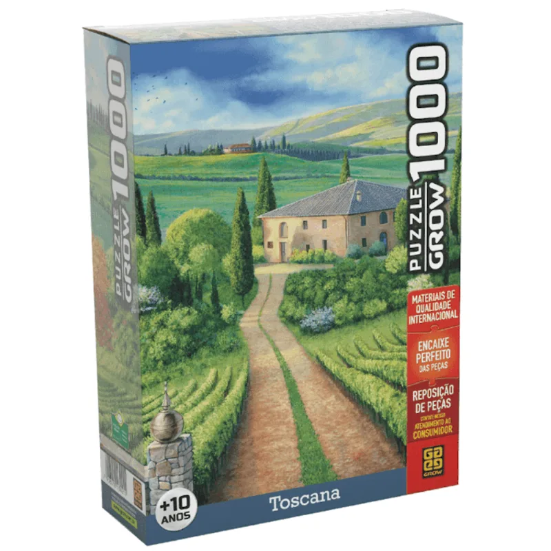Quebra Cabeça Puzzle 1000 Peças Toscana Itália Grow