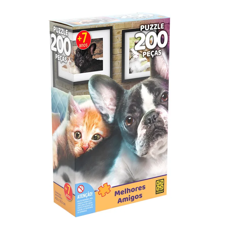 Quebra-Cabeça 200 Peças Melhores Amigos - LC - Brinquedos