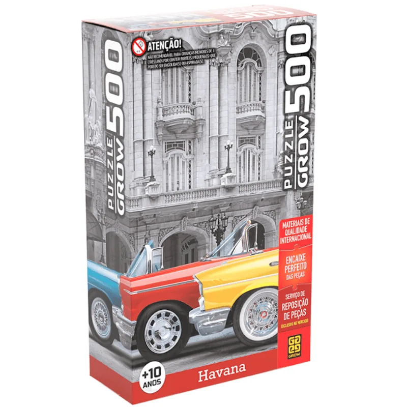 Quebra Cabeça Puzzle 500 Peças Havana Cuba - Grow
