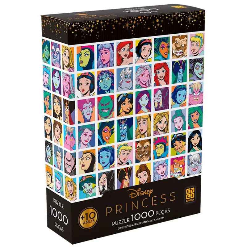 Quebra-cabeça Disney Princesas 4002 Grow - 1000 Peças 38685